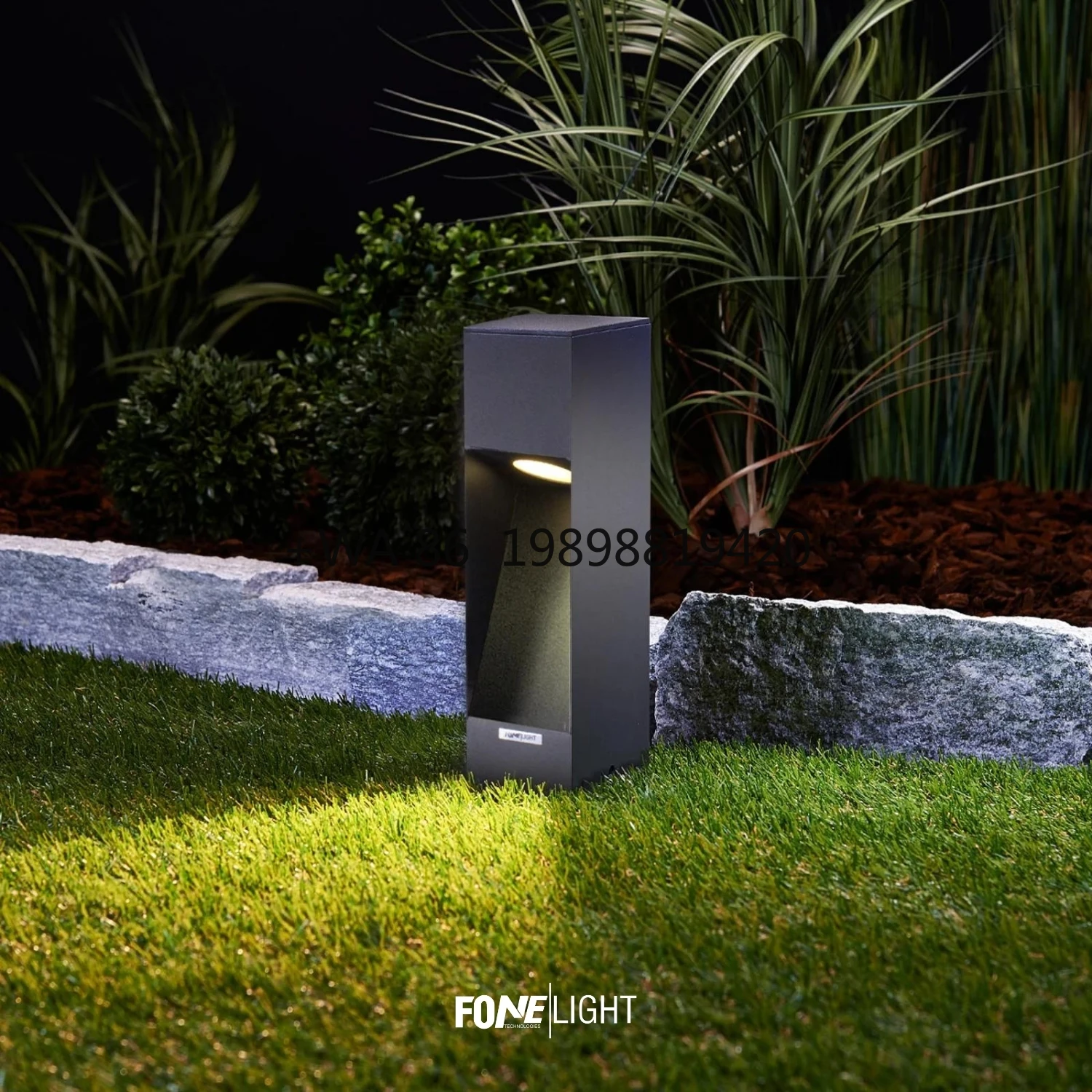Luzerra Modern Stainless Aluminum Bollard 35 cm Wholesale Garden Outdoor Pathway & Landscape