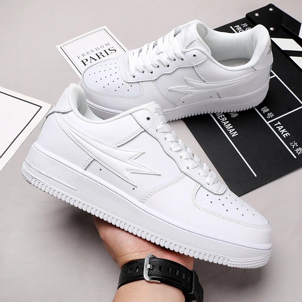 Men Women Air Force Shoes Genuine Leather Casual Sneakers shoes Leisure Comfort breathe tenis masculino Tennis sneakers shoes