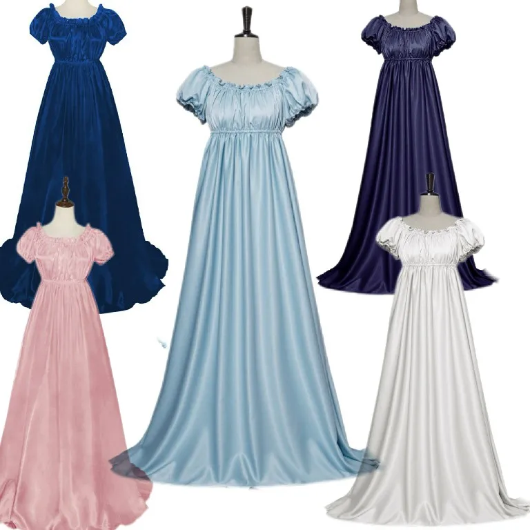 

Renaissance Medieval Retro Vintage Dress Cosplay Costume Victorian Regency Ball Jane Robe Halloween Dress