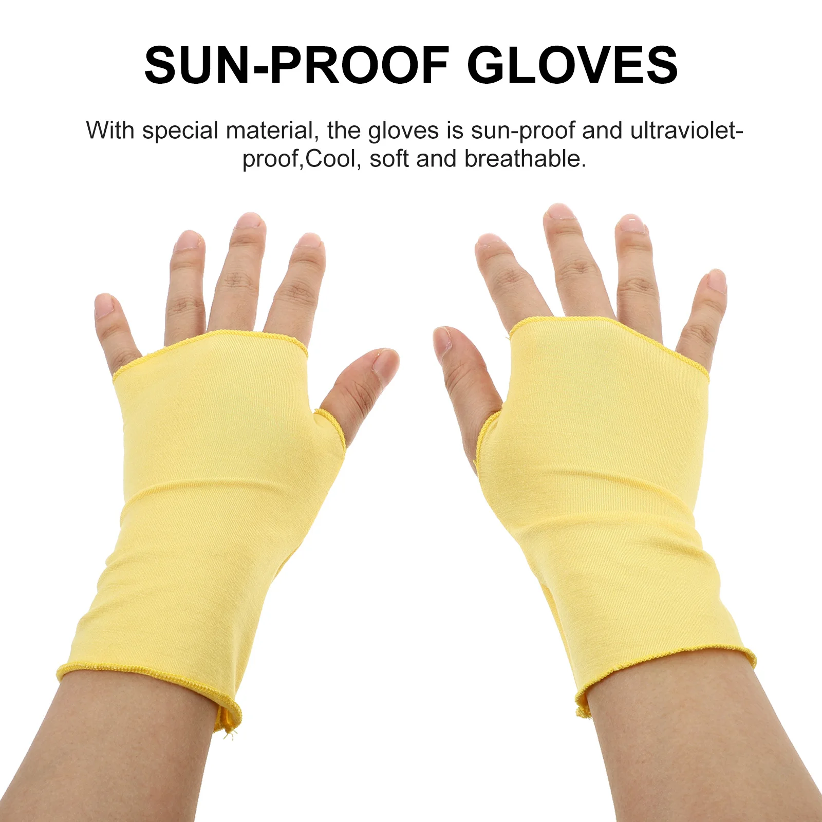 4Pairs Women Sun Resistance Gloves Half Finger Durable Non Slip Sun Protective Outdoor Gloves Outdoor Sun-Resistant Glove