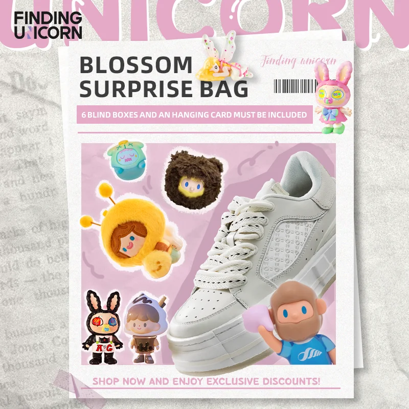 

Finding Unicorn BLOSSOM SURPRISE BAG With Blind Box Whole case Planebear Plush Doll Accessories Kid Toy Collectible Action