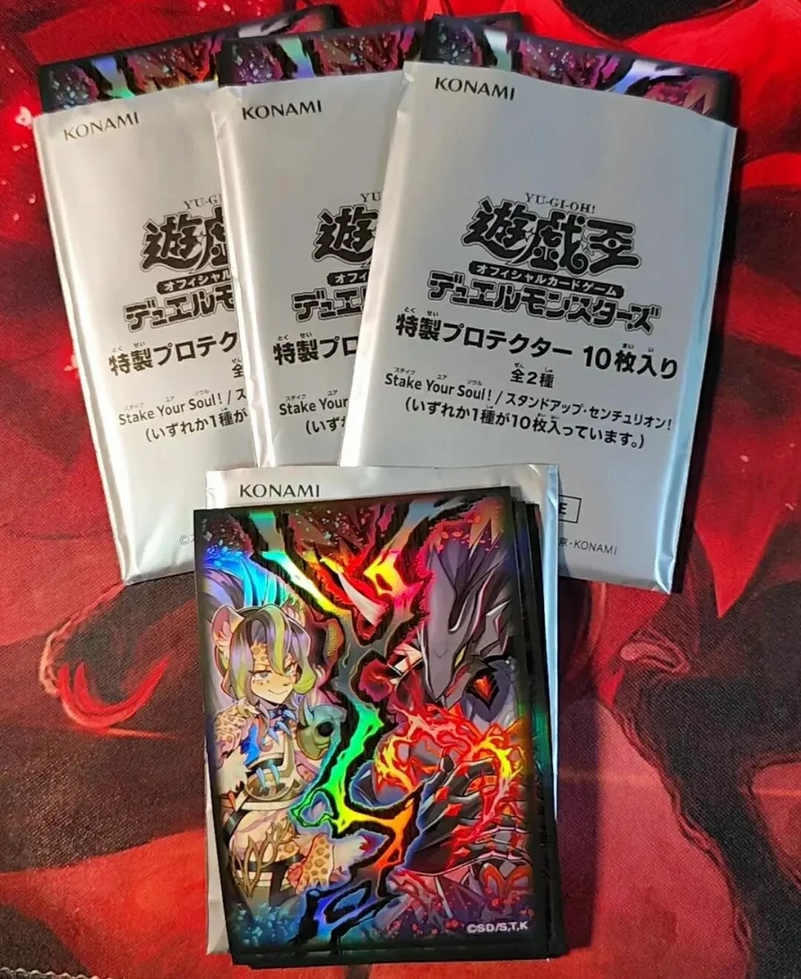 10Pcs Yugioh KONAMI Duel Monsters Stake Your Soul Official Collection Duelist Card Protector Sleeves