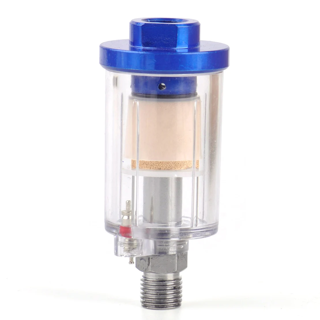 1/4" Inline Air Filter Mini Water Oil Separator Trap Moisture for Compressor Spray Paint Gun Tool