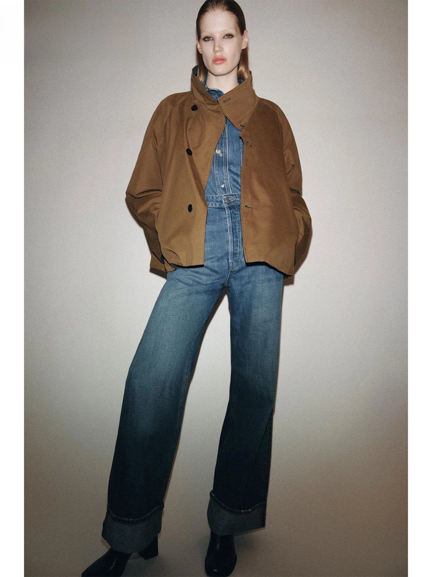 

Faionable Double-Sided Wear ort Casual Women's Windbreaker Jaet ZAPRHA 2025 Autumn New Sle High-End Feeling 7522269