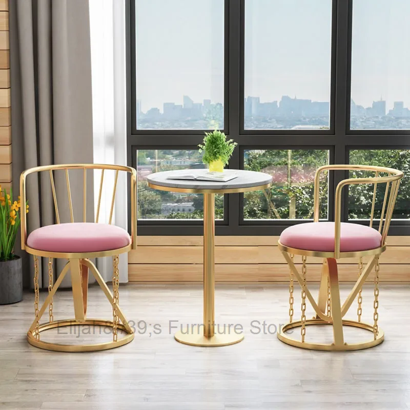 

Style Modern Bar Stools Luxury Metal Kitchen Chairs Bar Design Dining Room Home Sillas Para Comedor Furniture Decoration