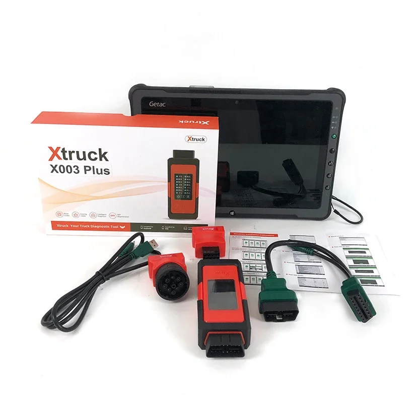 Xtruck X003 Plus ECU Programming For Cummins Intelligent diagnosis DPF Heavy Duty Truck Diagnostic Tool+Getac F110 tablet