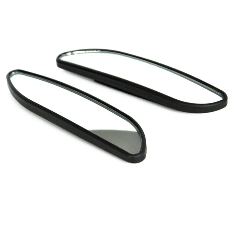 2PCS Rectangular Blind Spot Mirror, HD Glass Frameless Convex Rear View Mirror Wide Angle Stick On Lens for Car SUV