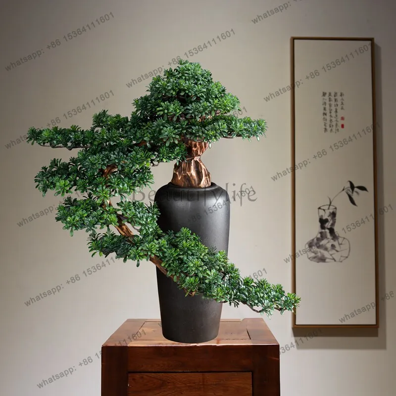 Simulation plant Luo Hansong living room entrance ornament green plant decoration