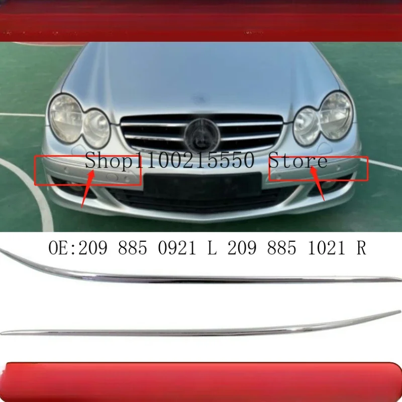 

Front bumper decorative chrome strip For Mercedes Benz CLK Class W209 COUPE OEM 2098850921 2098851021