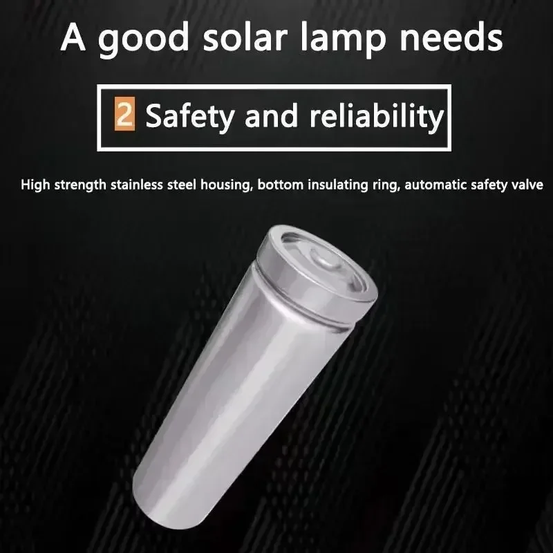 Original 32650 Solar Lamp Battery 3.2V Large Capacity Lithium Battery Solar Street Lamp Floodlight Battery With Protection Panel