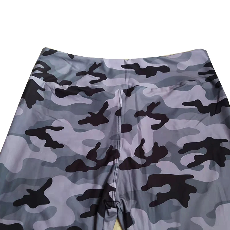 TOIVOTUKSIA Women Leggings Camouflage Print Capris Black Milk Clzas Deportivas Mujer Summer 7 Leggins