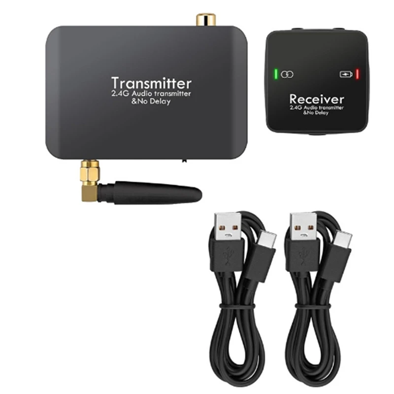 

2.4G Wireless Wifi Audio Music Transmitter Receiver With 3.5Mm R/L Stereo Wireless Adapter For AC-3/DTS/PCM TV Computer