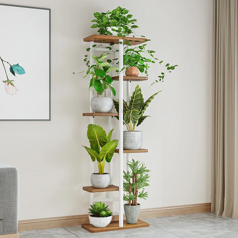 Plant Stand and Flower Stand 4/6 Tier Flower Shelf Planter Rack Storage Organizer Display Indoor Garden Balcony