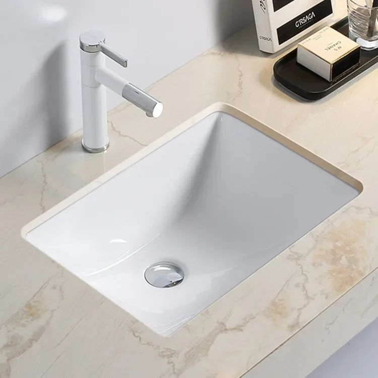 Under the basin manufacturers export ceramic wash  Bathroom cabinet rock plate wash basin Square toilet wash round