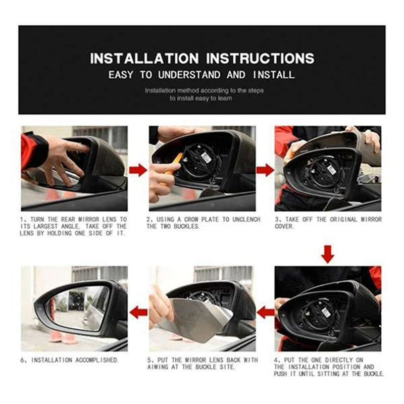 Mirror Cover Side Mirror Housing Mirror Cover Automotive For Mercedes Smart Fortwo 451 2008-2014 Replacement Spare Parts