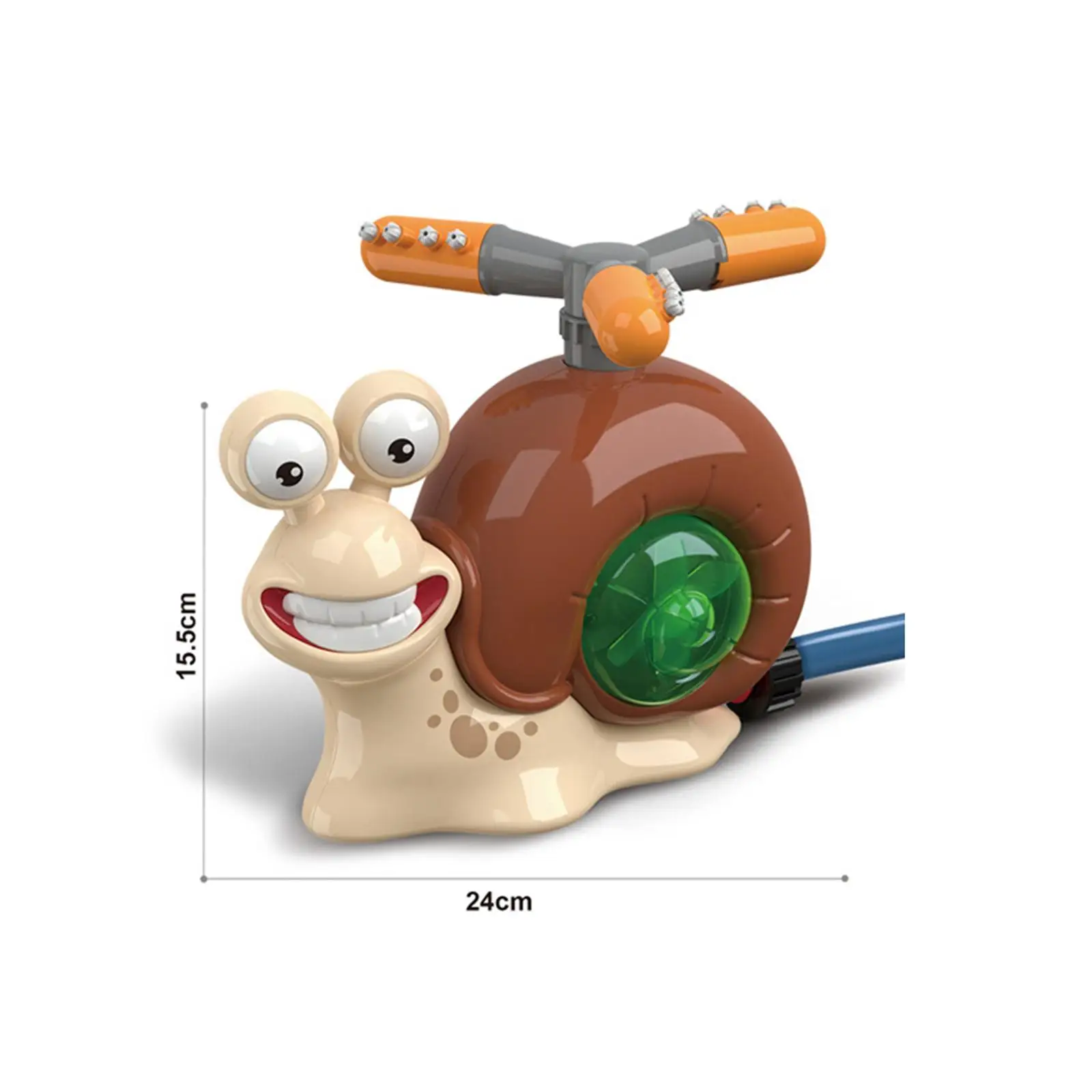 뒤뜰 정원용 수압 리프트 장난감, 달팽이 스프링클러, 야외 장난감