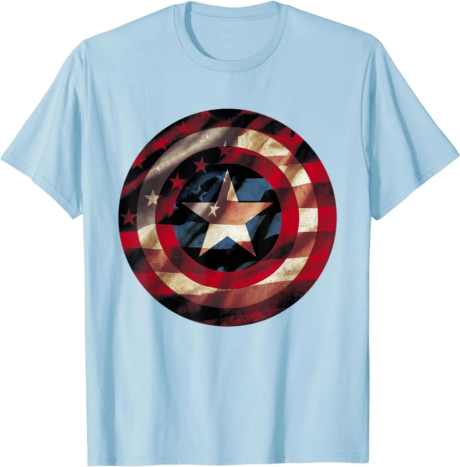 Comics  Graphic Flag Fill Shield T-Shirt