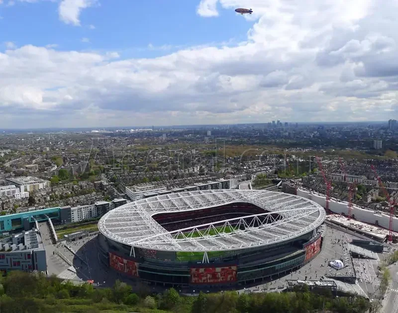 [Grappig] 105 stks/set De Rode Duivels Oude Trafford Club RU Concurrentie Voetbalspel Stadions gebouw model speelgoed gift originele doos