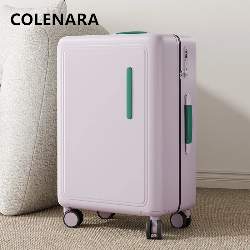 COLENARA 20 "24 pollici valigia da cabina da donna PC Boarding Box da uomo con ricarica USB Trolley da viaggio universale con ruote