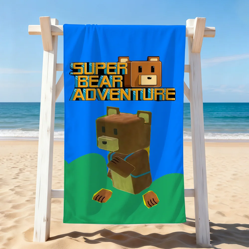 Game S-Super Bear A-Adventure Towel Drying Bath Towel Applicable To Light Swimming Camping Yoga Beach Out