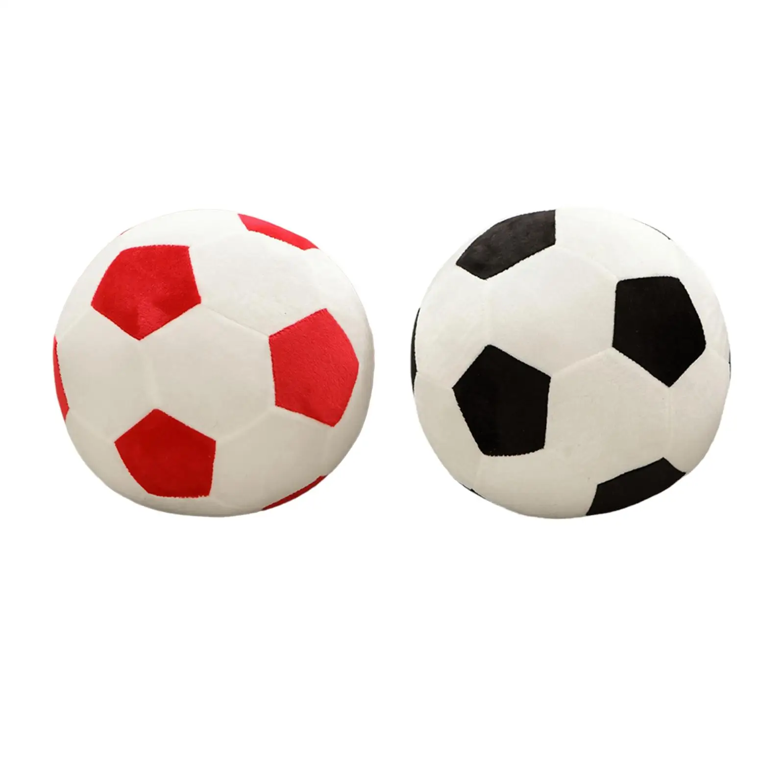 Football Shaped Plush Toy Kids Adults Gifts Stuffed Soccer Sport Theme Cushion Room Decor for Kitchen Bar Cafes Bedroom Hotel