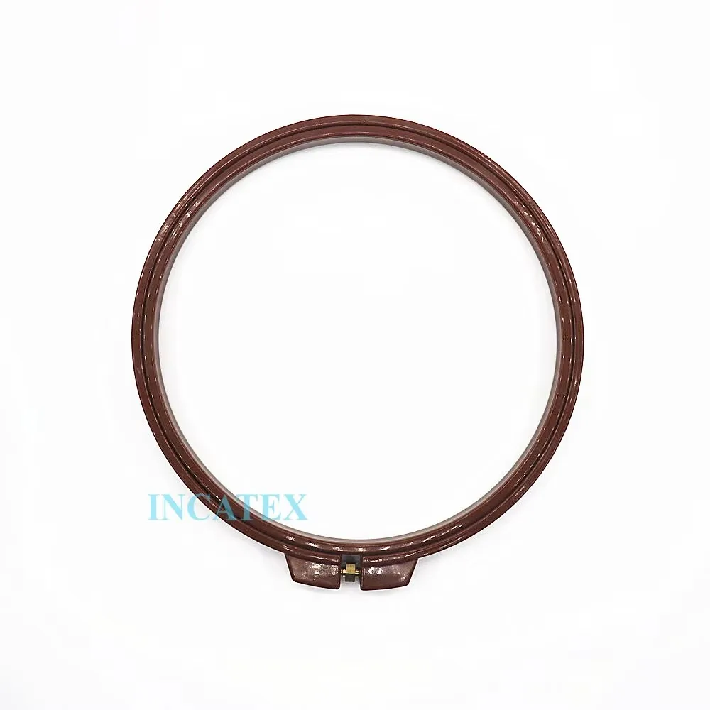 

3 Pcs Good Quality Barudan Flat Embroidery Machine Spare Parts Plastic Round Frame Hoop 150mm Diameter Brown