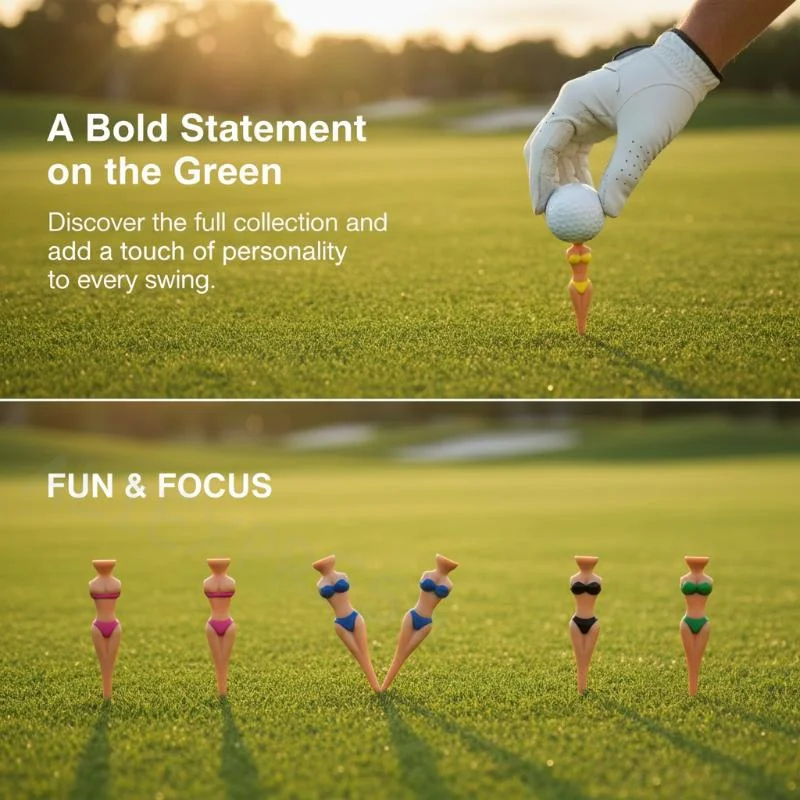 [M]5 Pcs/Lot Women Bikini Ball Holder Lady Model Outdoor Golf Accessories Golf Training Golf Tees Clubs TeeAuto Parts 112 Store