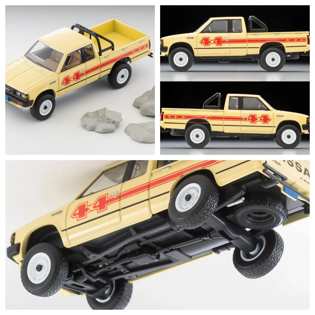 

Limited Vintage Neo LV-N321a Truck 4X4 King Cab Yellow Diecast Model Car Alloy