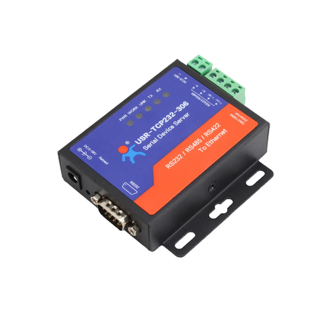 USR-TCP232-306 Low Cost RS232 RS485 RS422 Serial to Network Ethernet Converter With Web Page Function Building Automation