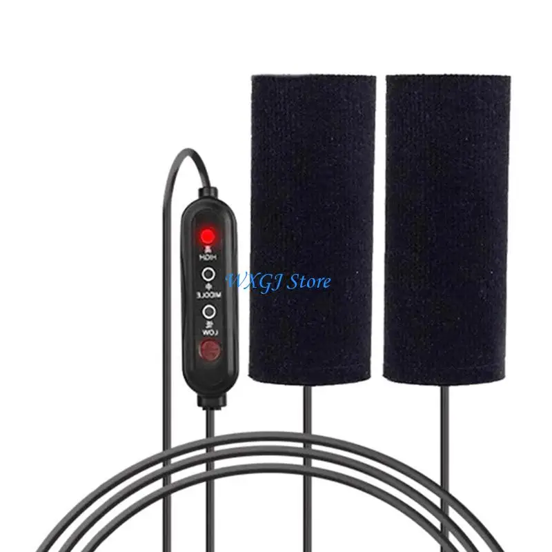

37JE Rapid Heating Motorcycle Handlebar Covers with Intelligent Temperature Control Waterproof Designs Motorcycle Grips set