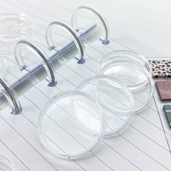 100pcs Super Clear Binding Disc Loose Leaf Planner Disc Bound Notebook Discs Journal and Planner Mushroom Binder Disc Binders