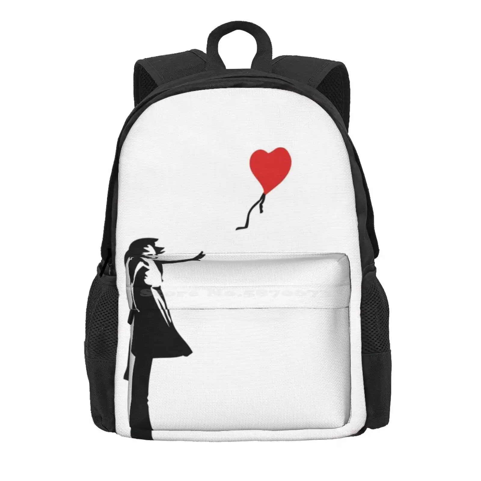 Banksy Letting Love Go! Balloon Girl! Hot Sale Schoolbag Backpack Fashion Bags Banksy Always Hope Banksy Baby Banksy Balloon