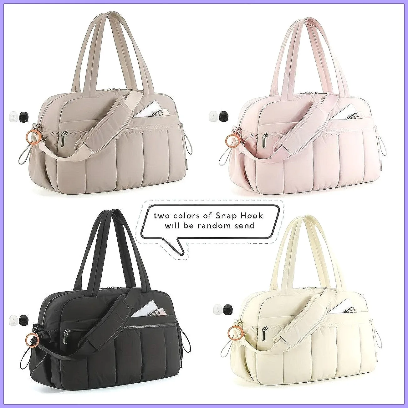 

Large Capacity Lightweight Travel Bag, Casual Messenger Yoga Fitness Bag, Practical Storage Portable Mommy Bag for