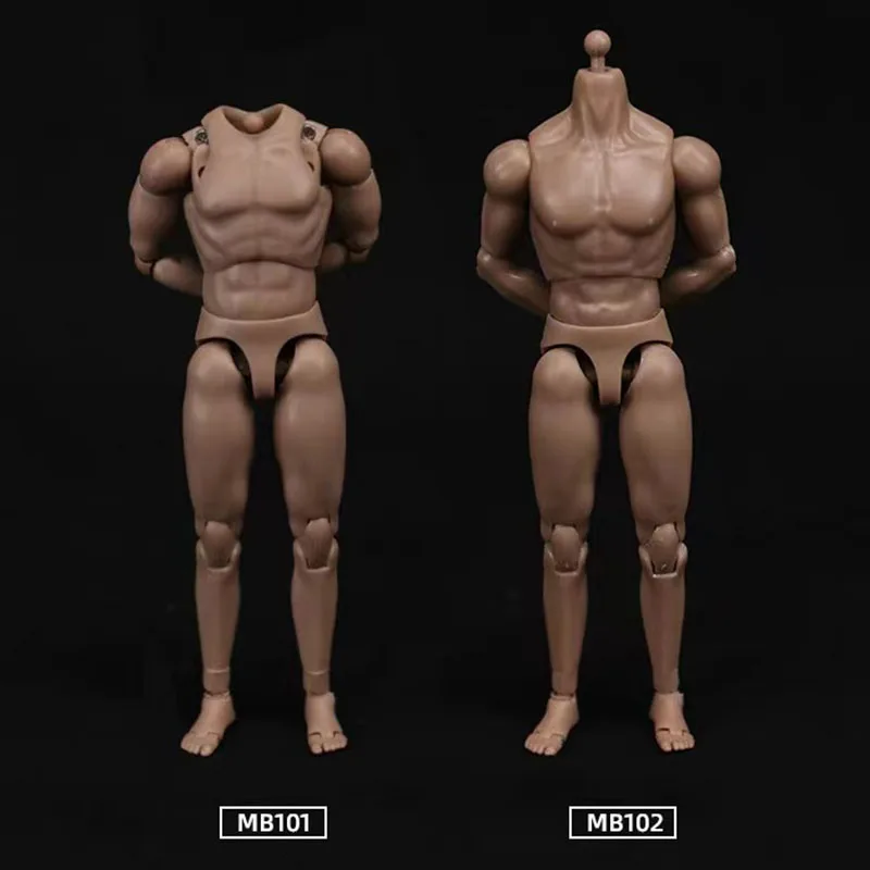 MB101 MB102 1/12 Scale New Joint Body Model 6‘’ Soldier Nude Action Figure Super Flexible Body Toys for 1:12 Head