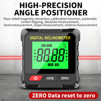 RN01 Digital Goniometer Electronic Level Box Electronic Angle Ruler Backlight Protractor Woodworking Inclinometer Tools