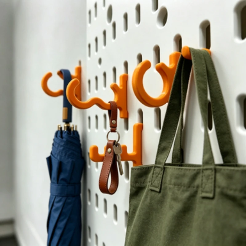 8Pcs Special-Shaped Hook Set,  Multi-Tooth Hanging Rod, Desktop Storage Organizer for Key Cable Trinket DIY Handmade Accessory