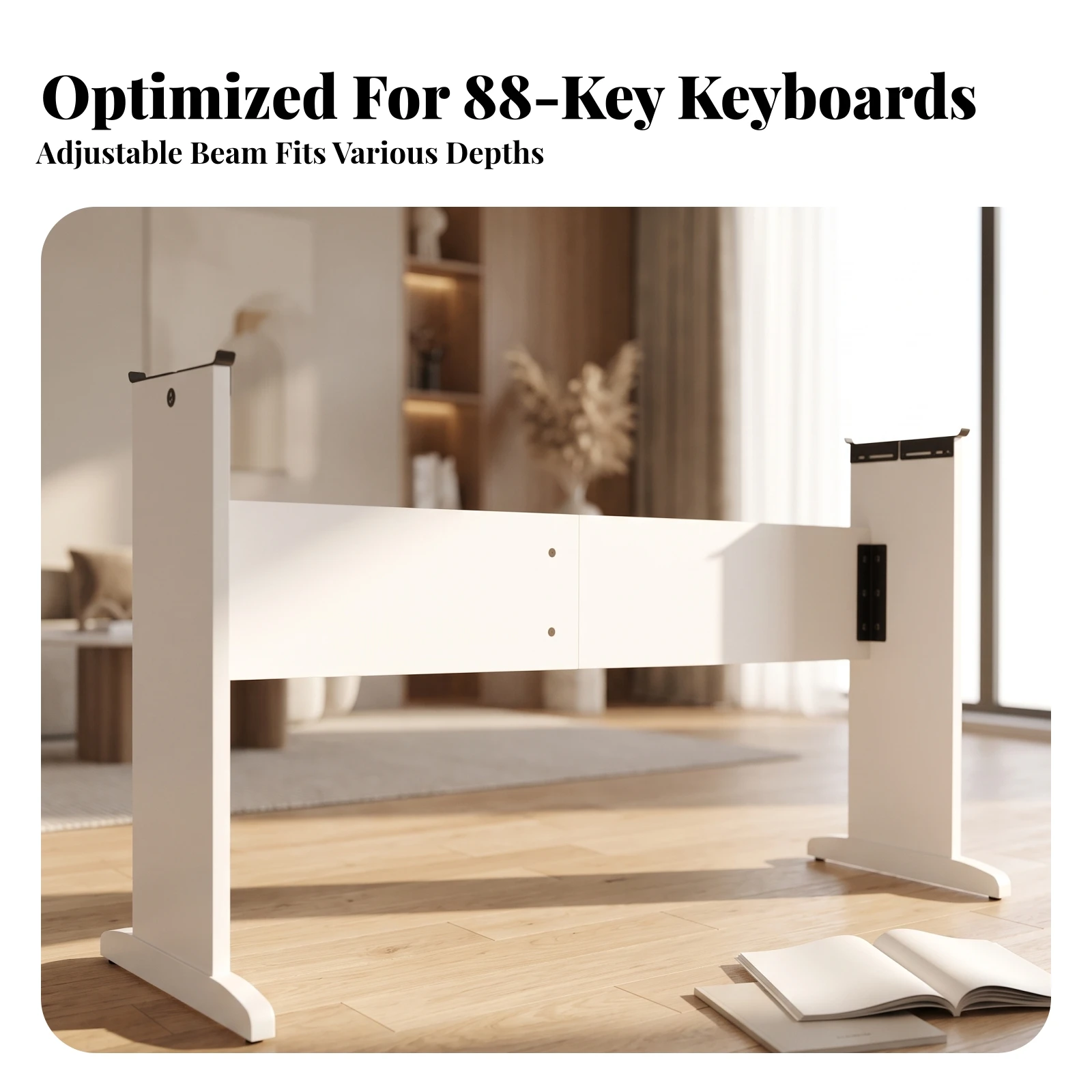 Digital Piano Stand Space-Saving Electric Piano Stand Solid Universal for Pianists, Home Practice Rooms, Studios