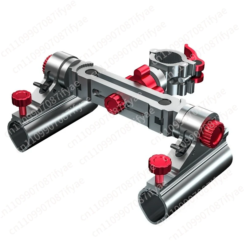 Fishing box fishing chair battery bracket double rod head thickened universal double battery rack fishing rod rack