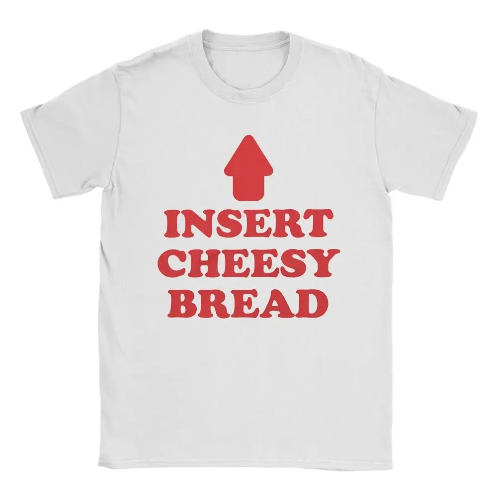 Y2K Basic Tops Insert Cheesy Bread Printed T-Shirts Beach Cotton T-Shirts Casual Loose T Shirt Summer Print Short Sleeve Unisex