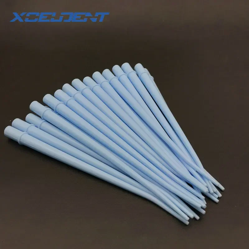 25pcs Disposable Curved Tips Surgical Aspirator Dental Saliva Ejector Tips Dentistry Instrument