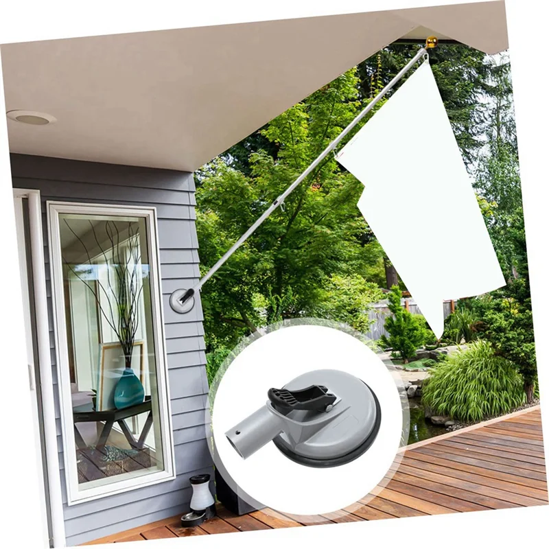 

A29Z-1 шт., кронштейн для флагштока на присоске, основание из алюминиевого сплава, знак, мини-присоска, держатель для флагштока, настенное крепление, уличный металл