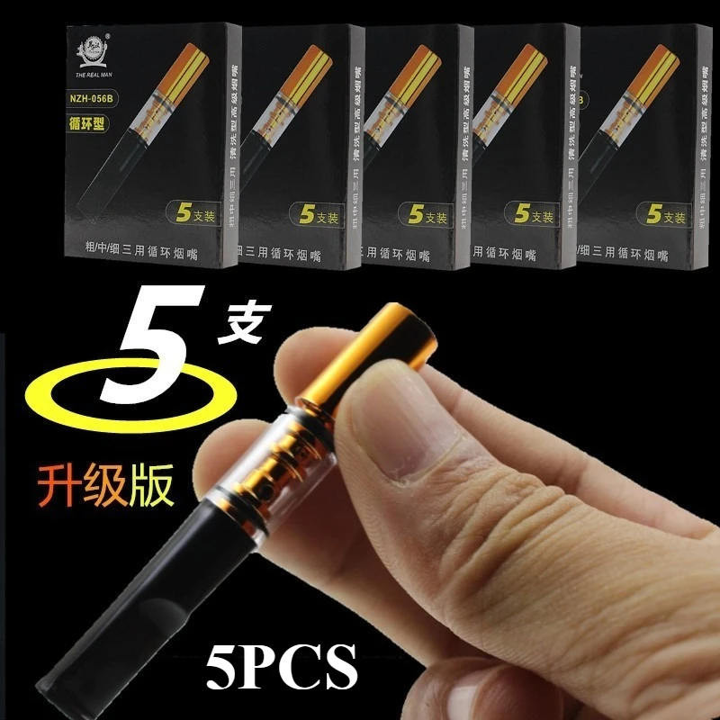 25Pcs Personal Healthy Recyclable Cigarette filter High quality Smoking Mouth Filter Tar Tar Filtration Cigarette Holder men
