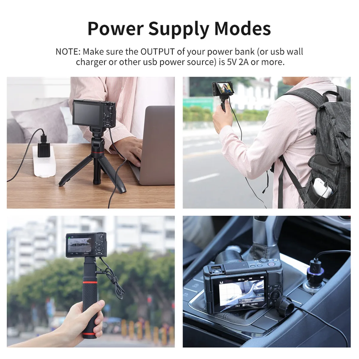 NP-BX1 Dummy Battery With USB-A Power Adapter DC Coupler For Sony ZV-1 RX100 M7 M6 M5 RX1R HX50 HX90 HX300 HX400 Camera