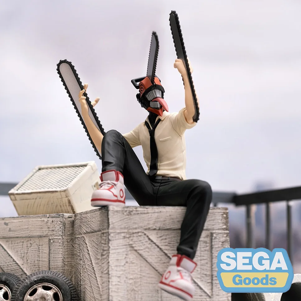 

Фигурки героев SEGA МОДЕЛИ БЕНЗОПИЛЫ Denji, Мультяшные милые игрушки для мальчиков, подарки, кавайные японские аниме фигурки