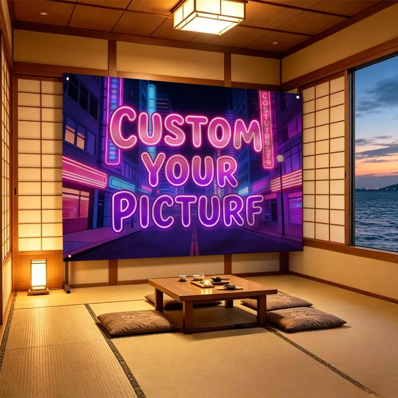 Custom Festival Decor Flags Banners With Personalized Log Great For Holiday Themed Gatherings Celebrations Indoor Outdoor Decor