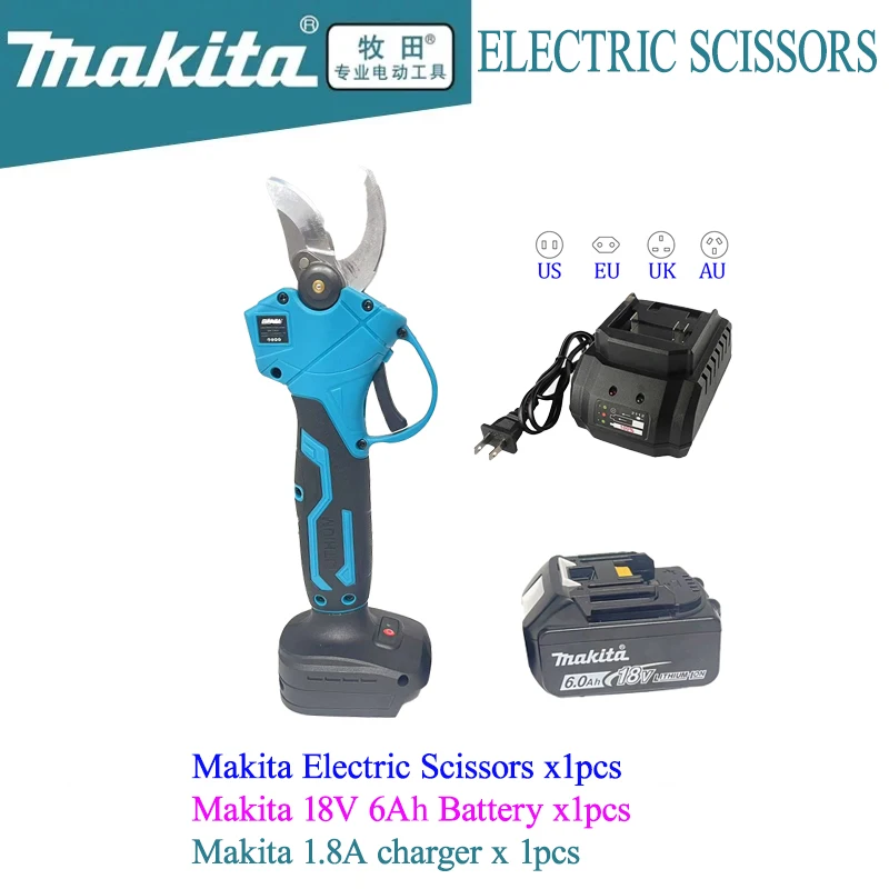 2025 neue Makita 18 v Batterie Professionelle Elektriker Schere Pruner Gartenschere Cutter Drahtlose