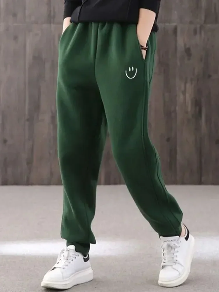 

Womens Oversized Thicken Sweatpants High Waist Plush Velvet Harem Pants Warm Baggy Casual Pantalones Fall Winter Joggers New Z65