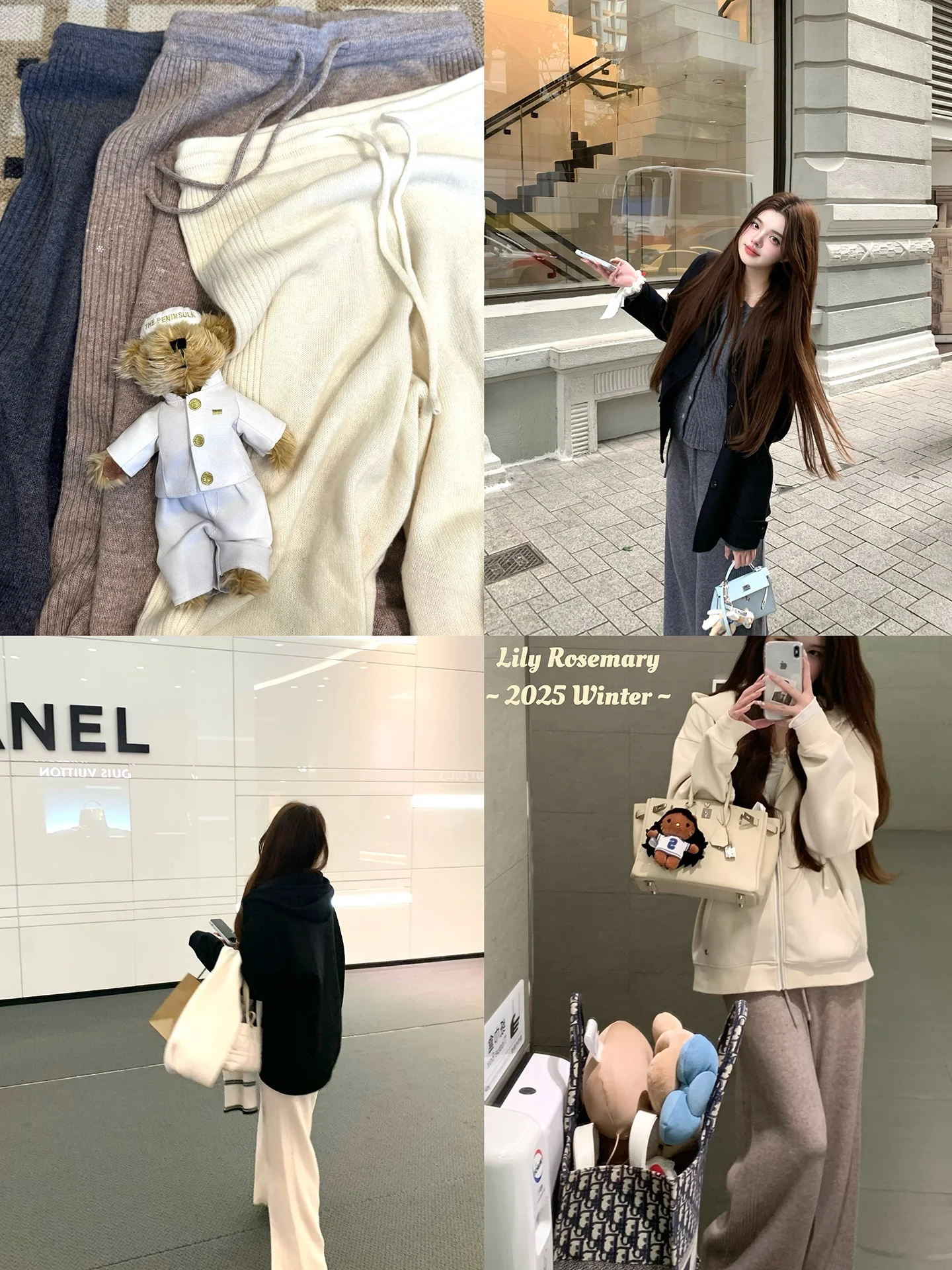 

Женские вязаные шерстяные повседневные брюки Lily Rosemary Lazyday с завязками, прямые, зимние, с высокой талией, на резинке