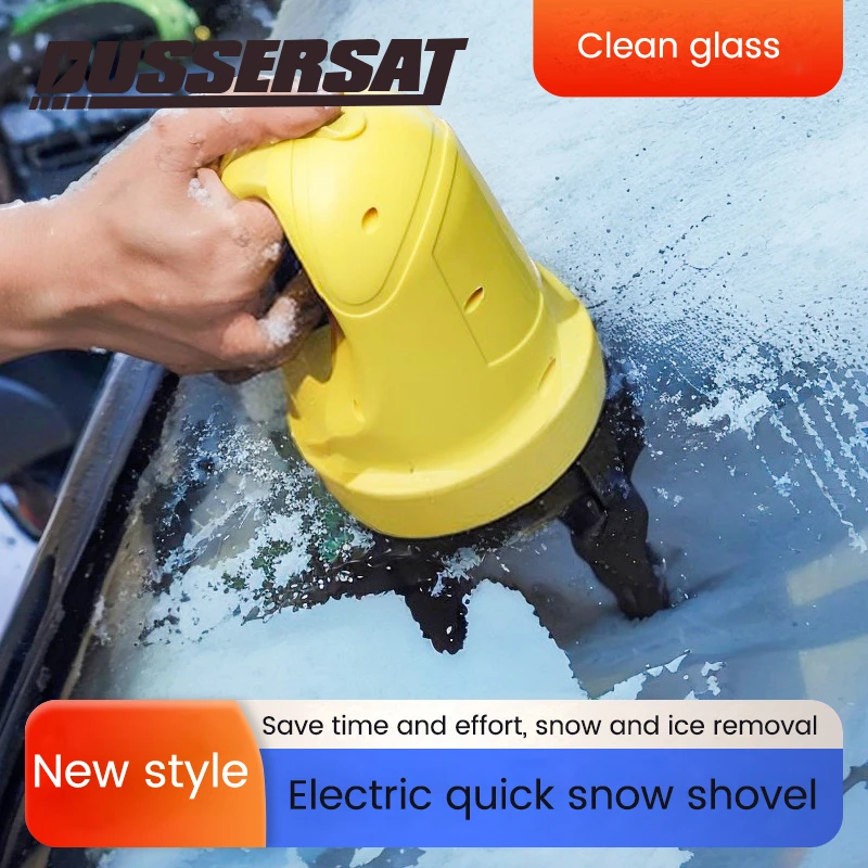 Portable Car Electric Ice Snow Scraper Heated Removal USB Rechargeable Ice Scraper for Auto Winter Windshield Glass Defrost Tool