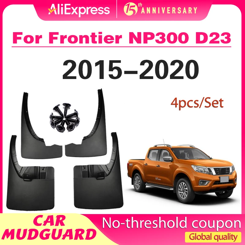 

For Nissan Navara Frontier NP300 D23 2015-2022 Fender Mudguard Mud Flaps Guard Splash Flap Mudguards